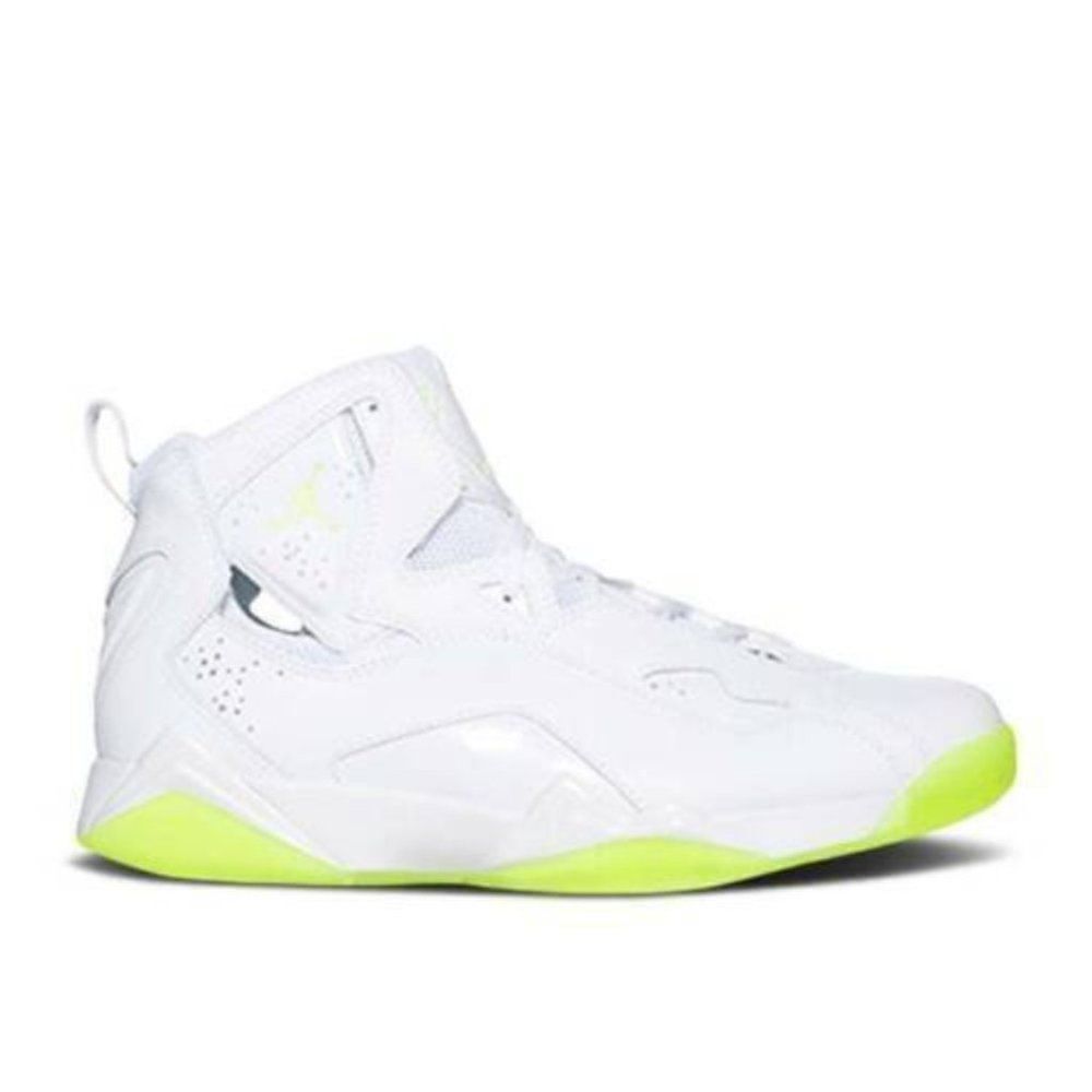 Jordan True Flight White Volt Ice Lace Up Low Top Outdoor Sneaker Shoes Size 13